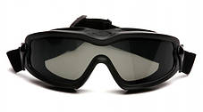 Окуляри захисні з ущільнювачем Pyramex V2G-Plus (XP) (gray) Anti-Fog, чорні, фото 3
