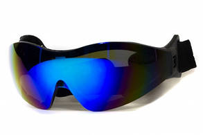 Окуляри захисні з ущільнювачем Global Vision Z-33 (G-Tech™ blue) Anti-Fog, дзеркальні сині, фото 4