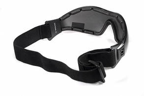 Окуляри захисні з ущільнювачем Global Vision Z-33 (gray) Anti-Fog, чорні, фото 4