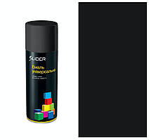 Фарба універсальна Slider 9005 чорна матова 400мл