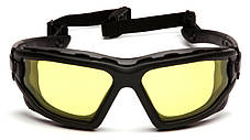 Окуляри захисні з ущільнювачем Pyramex i-Force Slim (amber) Anti-Fog, жовті, фото 3