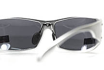 Окуляри захисні Global Vision Bad-Ass-2 Silver (gray), сірі в сріблястій металевій оправі, фото 6
