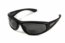 Окуляри біфокальні поляризаційні (захисні) BluWater Winkelman-2 polarized (+2.0 bifocal), (gray) чорні, фото 3