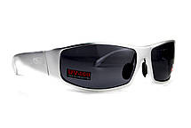 Окуляри захисні Global Vision BAD-ASS-1 Silver (gray) чорні в металевій оправі, фото 5