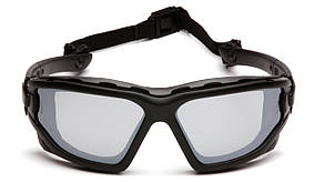 Окуляри захисні з ущільнювачем Pyramex i-Force Slim (silver mirror) Anti-Fog, дзеркальні сірі, фото 4