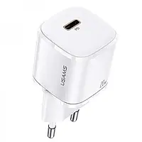 Адаптер питания для телефона USAMS US-CC124 T36 White (20W Super Si 1Type-C/20W)