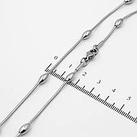 Ланцюжок Stainless Steel "Снейк з бочонками" 0,1 (0,4)/60 см Xuping 424500
