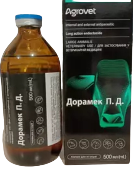 Дорамек П.Д ін'єкційний протипаразитарний препарат, 500 мл, фото 1