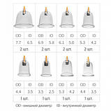 Масажні банки з вакуумним насосом OSD-CUPPING-12, фото 5