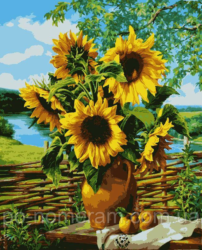 Картина за номерами Artissimo Букет соняхів (PNX6407) 50 х 60 см