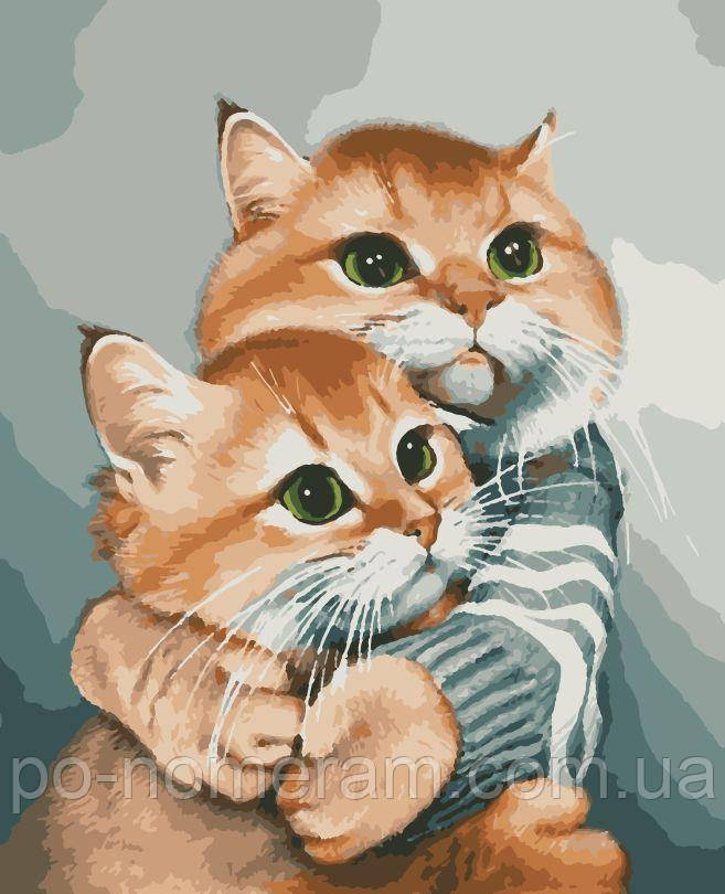 Картина за номерами Artissimo Обіймашки (ART-B-6902) 40 х 50 см