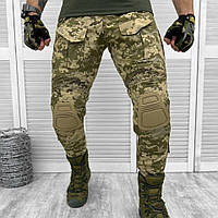 Штаны тактические с наколенниками Алигатор пиксель (M - XXL) рип стоп Военные брюки камуфлжные боевые MAR