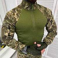 Тактическая рубашка пиксель мм14 пиксель олива ЗСУ (S - XXL) Кофта мужская военная Ubacs боевая летняя MAR
