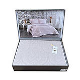 Покривало жаккард 220x240 з наволочками Тм Diamond Arrow бежевий, фото 5