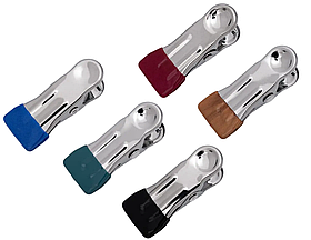 Прищіпка - кліпса металева колір асорті