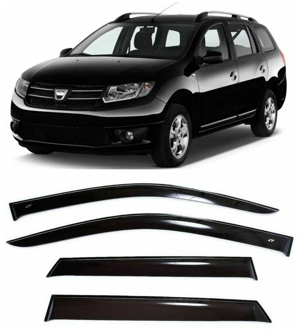 Вітровики Renault Logan MCV II універсал 2013 — (скотч) VIP Tuning VT 52