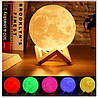 Настільний світильник 3D Луна Moon Lamp з акумулятором, фото 2