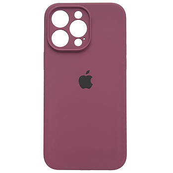 Чохол Silicone Full Camera для Apple iPhone 14 Pro Max Maroon