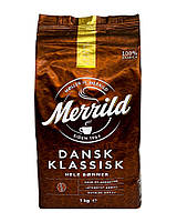 Кофе в зернах Merrild Dansk Klassisk, 1 кг (100% арабика) 8000070031852