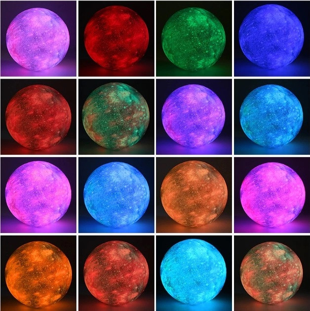 Настольный светильник 3D Космос Moon-light Lamp с аккумулятором - фото 5 - id-p1836700752