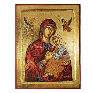 Ікона Божої Матері Неустанної Помочі писана на холсті  22,5 Х 29 см, фото 2