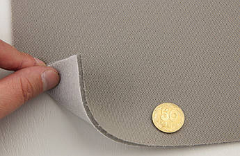 Відріз 0,9м, Стельова автотканина (Туреччина, кавового кольору D43), на поролоні і сітці, ширина 170см