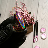 Втирка NailApex Hologram Pigment - голограммная розовая призма