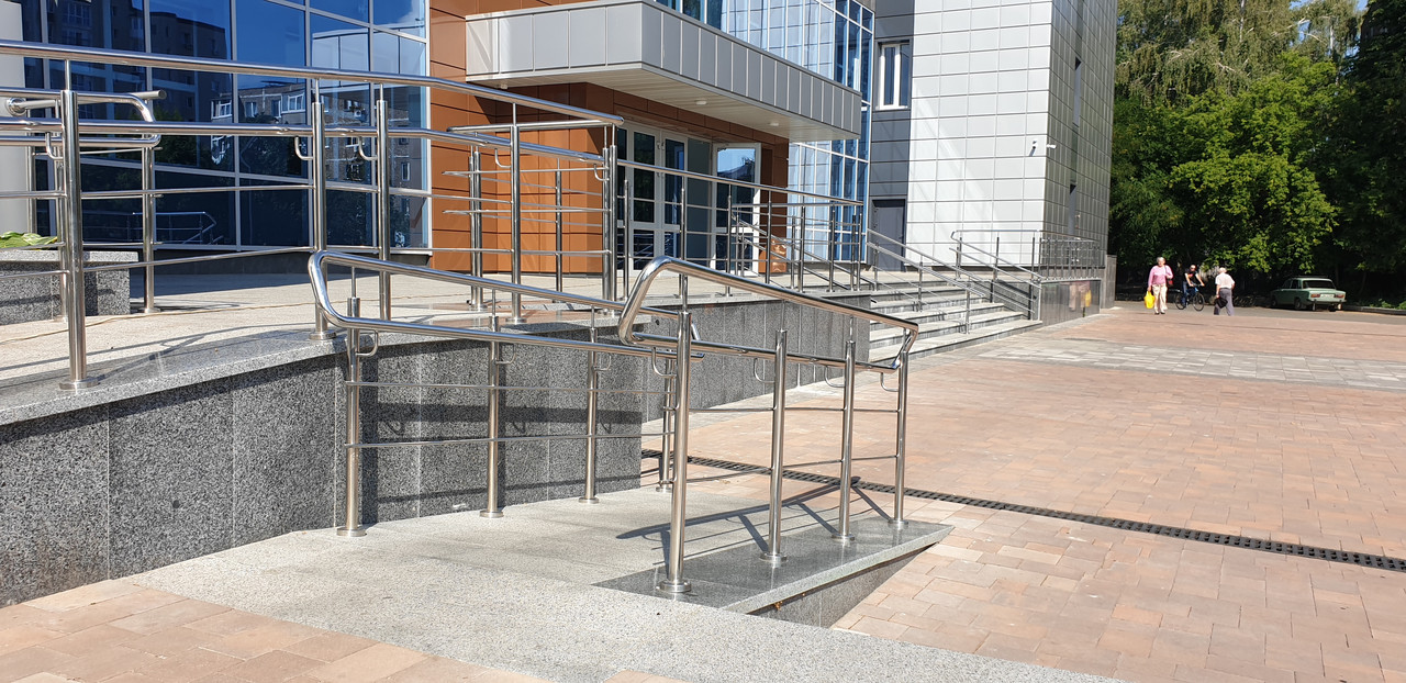 Перила для сходів з нержавіючої сталі, фото 1