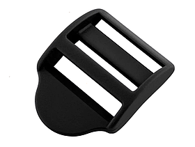 Пряжка трищілева пластикова 25мм СК-2530 колір Чорний