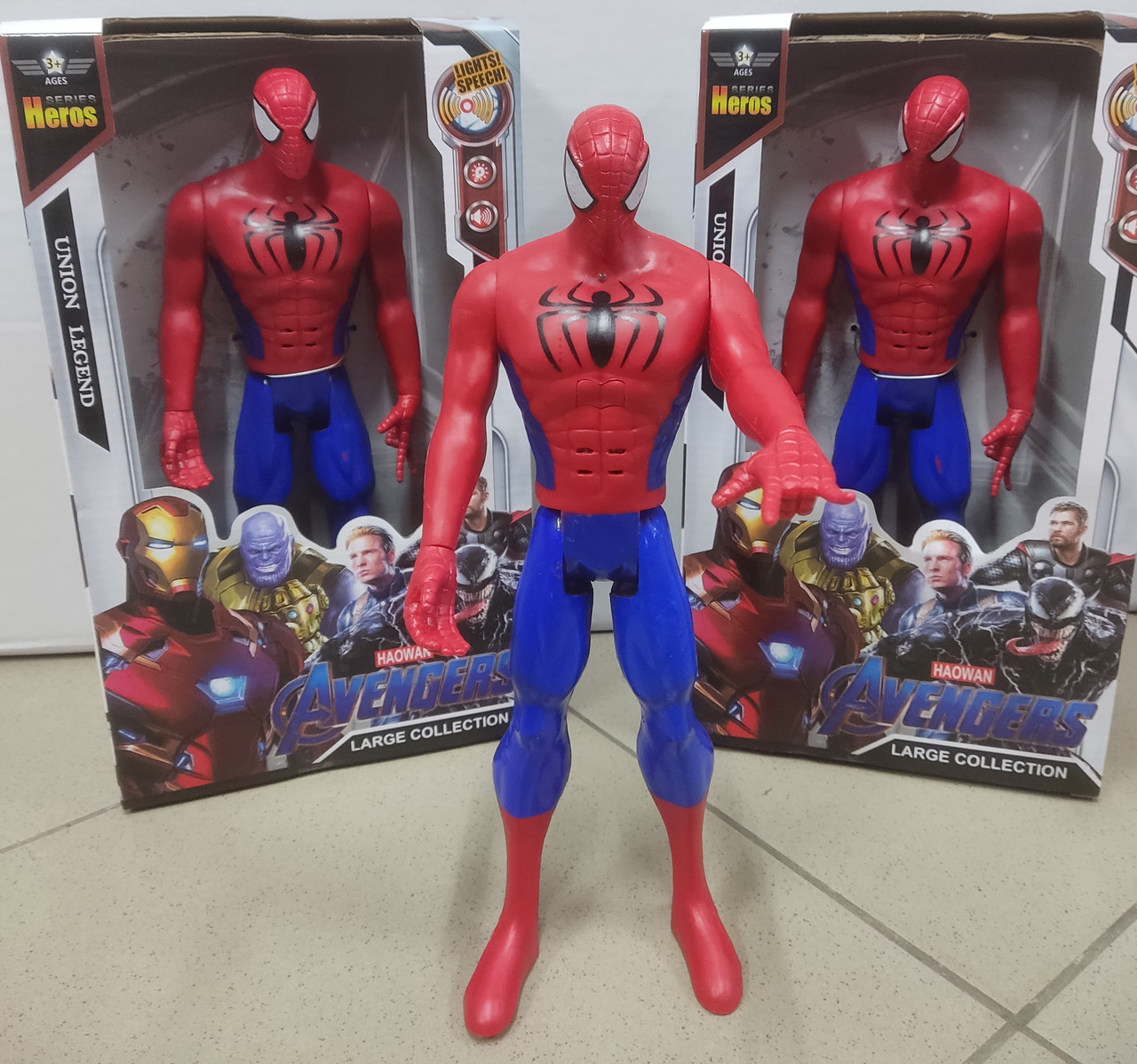 Ігрова фігурка Spider-Man Marvel Avengers Людина Павук іграшка звуки 30 см