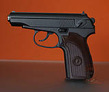 Спринговий металевий пістолет ПМ, пістолет Макарова, страйкбол, пістолети на кульках, фото 4