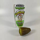 Кислий огірок Van Holten Warheads Jumbo Pickles Sour Dill Pickle 140 g, фото 4