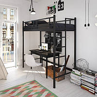 Ліжко металеве в стилі лофт для підлітків і дорослих Фулхем Тенеро