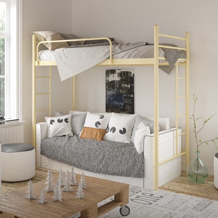 Ліжко горище металеве односпальне в стилі лофт для підлітків та дорослих Едельвейс Тенеро, фото 1