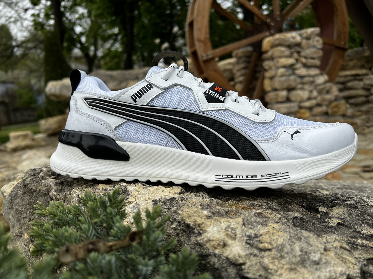 Кросівки чоловічі Puma RS-X White/Black шкіра-сітка