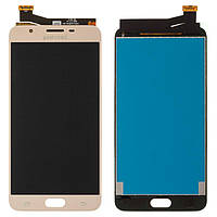 Дисплей Samsung G610 Galaxy J7 Prime, SM-G610 On Nxt, золотистый, с сенсорным экраном (GH96-10290A), оригинал