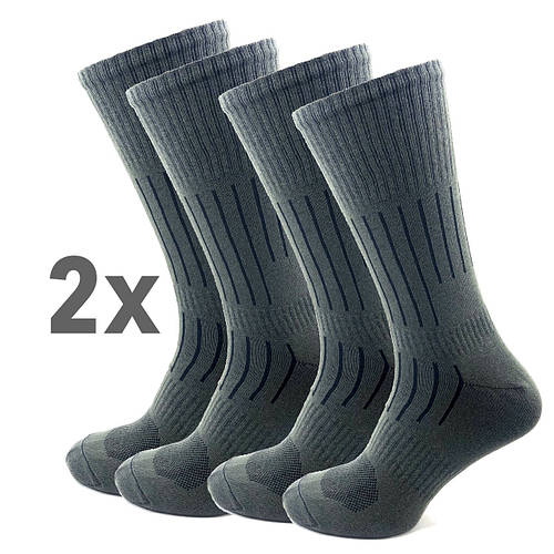 Військові трекінгові шкарпетки ЗСУ Хакі 2 пари 41-45 Літні високі ...