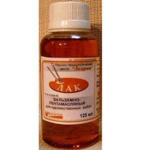 Лак для живописи Лазурит, 125 мл., бальзамно-пентамасляный, Бальзамно ...