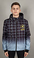 Куртка двухсторонняя для подростка 12-17 лет WKAS арт.840, Цвет Синий, Размер одежды подросток (по росту) 158