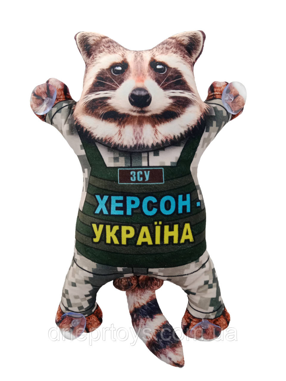 Єнот на присосках "Херсон - УКРАЇНА!" 38 см (00411-1)