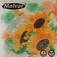 Салфетка Malvar Подсолнечники 30*30 см 2-х шаровая 40 шт (4820227530427)