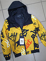 Куртка демисизонная BIHOR для подростка 9-16 лет арт.2008, Цвет Желтый, Размер одежды подросток (по росту)