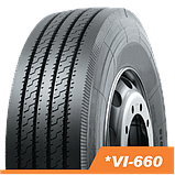 Вантажна шина 315/80 R22,5 Ovation VI-660 рульова вісь, фото 3