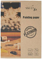 Папір для малюнку і креслення в папці Smiltainis А4, 20 аркушів, 250 г/м2, mixed media, Platinum (TS-20(250))