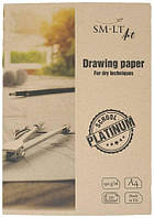 Папір для малюнку і креслення в папці Smiltainis А4, 20 аркушів, 150 г/м2, Platinum (PS-20(150))