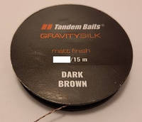 Повідковий матеріал Tandem Baits GRAVITYSILK dark brown 15lb/15m (розпродаж)