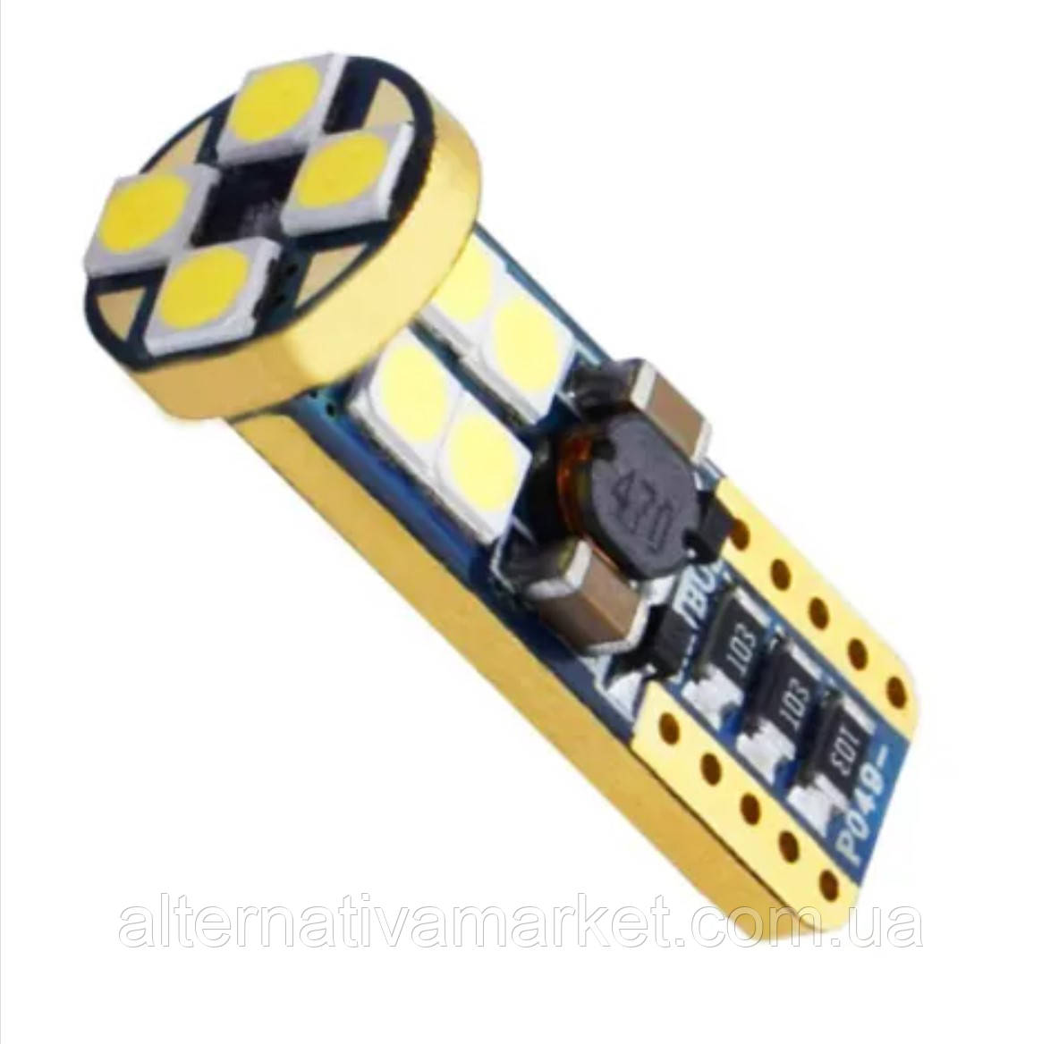 W16W LED лампи T15 3030-12CAN, 740 лм, 5 Вт, 6500K, з обманкою, фото 1