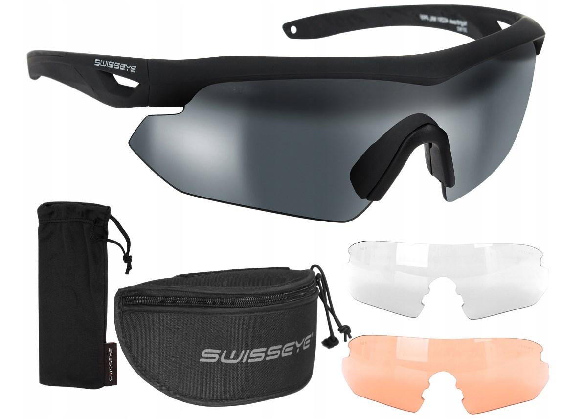 Окуляри Swiss Eye Nighthawk, 3 комплекти змінних лінз, black 40291/1, фото 1