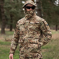 Тактическая армейские куртка Bezet Shadow мультикам (S - XXL) Рипстоп Ветровка демисизонная камуфляжная