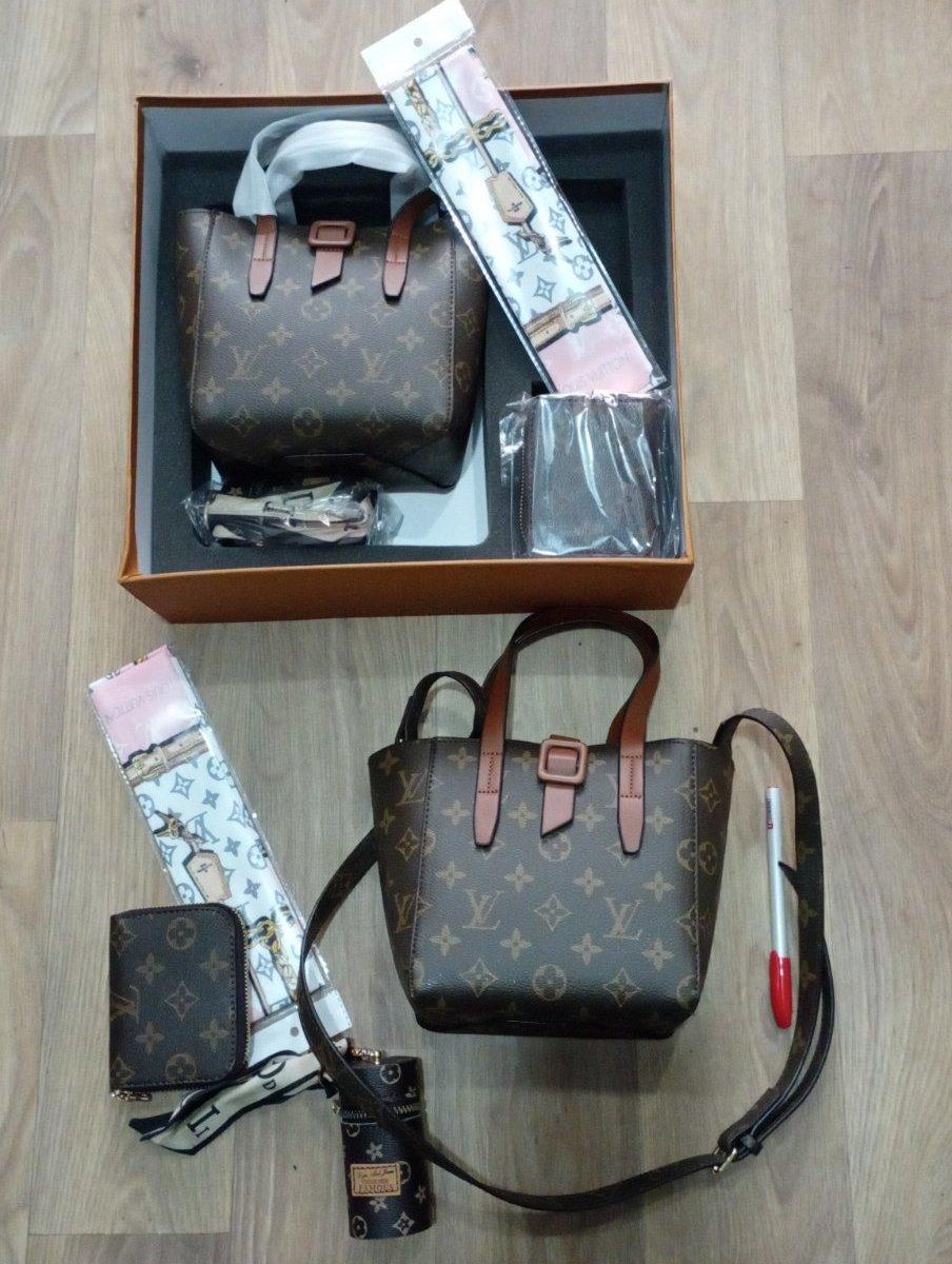 Купить Женская сумка Louis Vuitton monogramm Луи Витон коричневая с ...